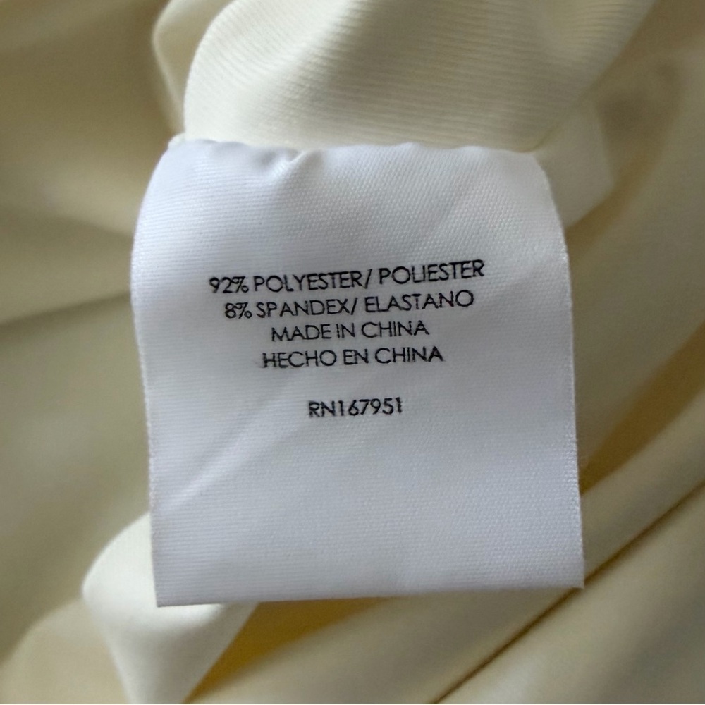 Love Poem White Long Sleeve Scoop Neck Bodysuit Size L NWT Thong Snap Closure - Picture 7 of 11